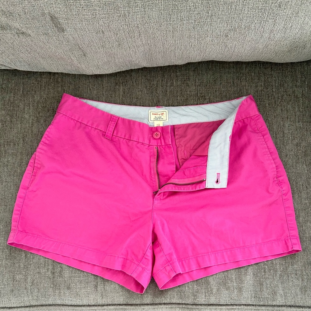 Pink Shorts, Khakis by Gap, 4” inseam, size 10